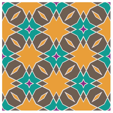 Abstract ethnic rug ornamental seamless pattern.Perfect for fashion, textile design, cute themed fabric, on wall paper, wrapping paper, fabrics and home decor.のイラスト素材