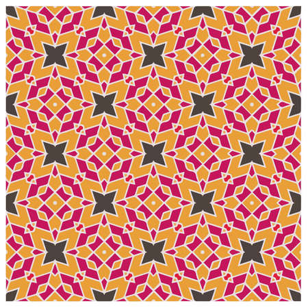 Abstract ethnic rug ornamental seamless pattern.Perfect for fashion, textile design, cute themed fabric, on wall paper, wrapping paper, fabrics and home decor.のイラスト素材