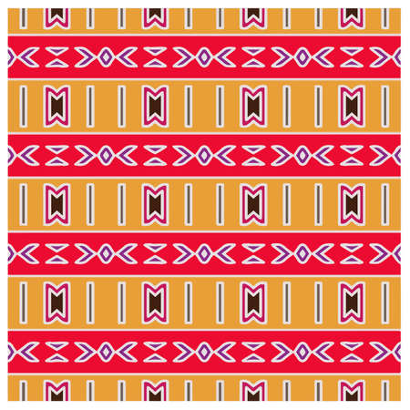 Abstract ethnic rug ornamental seamless pattern.Perfect for fashion, textile design, cute themed fabric, on wall paper, wrapping paper, fabrics and home decor.のイラスト素材