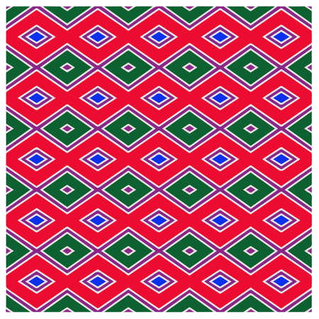 Abstract ethnic rug ornamental seamless pattern.Perfect for fashion, textile design, cute themed fabric, on wall paper, wrapping paper, fabrics and home decor.のイラスト素材