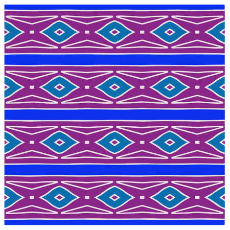 Abstract ethnic rug ornamental seamless pattern.Perfect for fashion, textile design, cute themed fabric, on wall paper, wrapping paper, fabrics and home decor.のイラスト素材