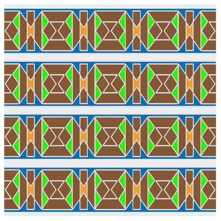 Abstract ethnic rug ornamental seamless pattern.Perfect for fashion, textile design, cute themed fabric, on wall paper, wrapping paper, fabrics and home decor.のイラスト素材