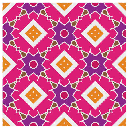 Abstract ethnic rug ornamental seamless pattern.Perfect for fashion, textile design, cute themed fabric, on wall paper, wrapping paper, fabrics and home decor.のイラスト素材