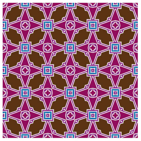 Abstract ethnic rug ornamental seamless pattern.Perfect for fashion, textile design, cute themed fabric, on wall paper, wrapping paper, fabrics and home decor.のイラスト素材