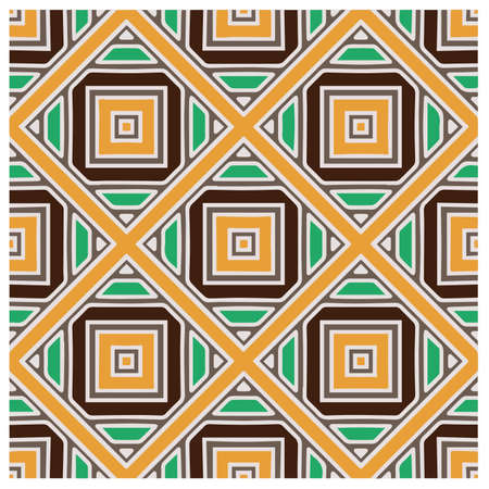 Abstract ethnic rug ornamental seamless pattern.Perfect for fashion, textile design, cute themed fabric, on wall paper, wrapping paper, fabrics and home decor.のイラスト素材