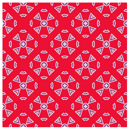 Abstract ethnic rug ornamental seamless pattern.Perfect for fashion, textile design, cute themed fabric, on wall paper, wrapping paper, fabrics and home decor.のイラスト素材