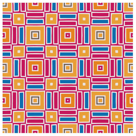 Abstract ethnic rug ornamental seamless pattern.Perfect for fashion, textile design, cute themed fabric, on wall paper, wrapping paper, fabrics and home decor.のイラスト素材