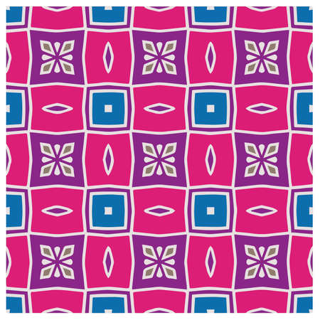 Abstract ethnic rug ornamental seamless pattern.Perfect for fashion, textile design, cute themed fabric, on wall paper, wrapping paper, fabrics and home decor.のイラスト素材