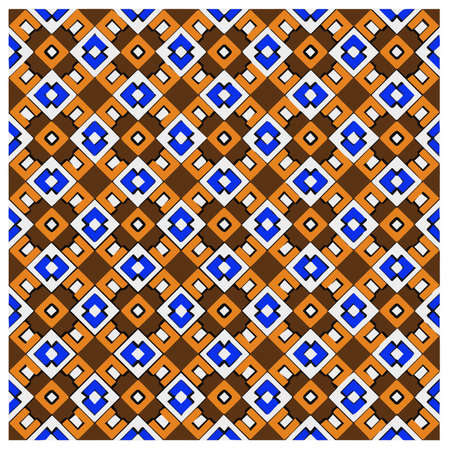 Abstract ethnic rug ornamental seamless pattern.Perfect for fashion, textile design, cute themed fabric, on wall paper, wrapping paper, fabrics and home decor.のイラスト素材