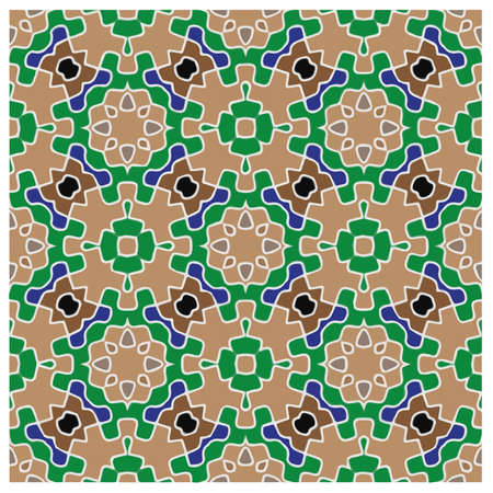 Seamless vector pattern. Background texture in geometric ornamental style.Repeat background.