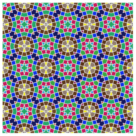 Seamless vector pattern. Background texture in geometric ornamental style.Repeat background.のイラスト素材