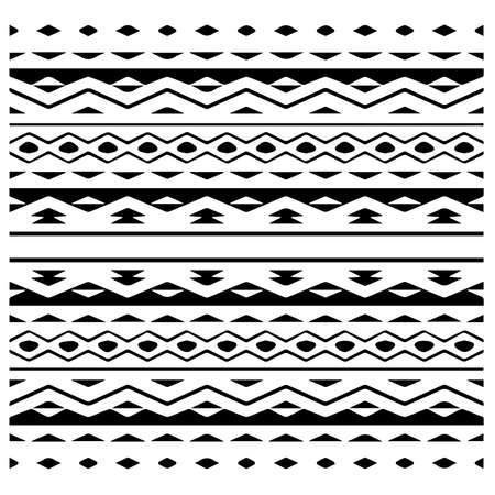 Black and white abstract geometric seamless pattern with wavy shapes, and curved lines. simple monochrome texture. Op art graphic background. Repeat design for decor, cover, print.のイラスト素材