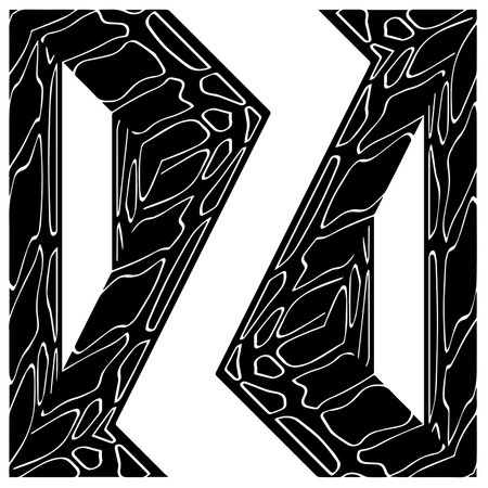 Black and white abstract geometric seamless pattern with wavy shapes, and curved lines. simple monochrome texture. grunge background. Repeat design for decor, cover, print.のイラスト素材