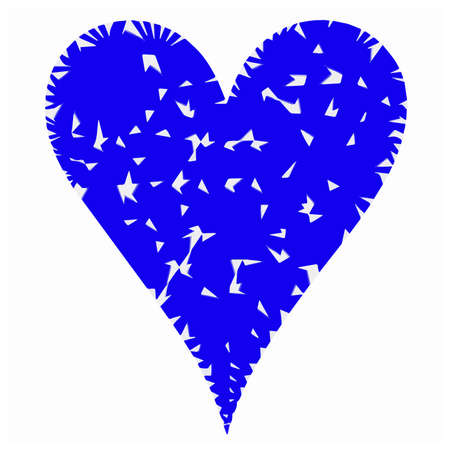 Heart patterns. Isolated stickers or icons about love.のイラスト素材