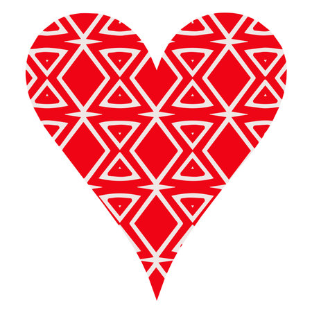 Heart patterns. Isolated stickers or icons about love.のイラスト素材