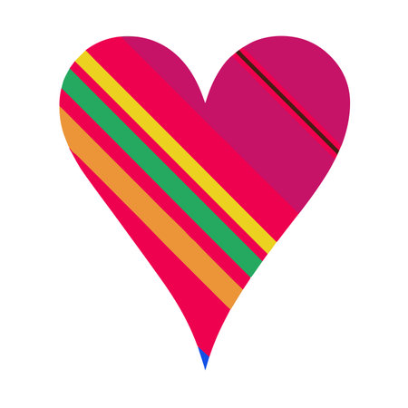 Heart patterns. Isolated stickers or icons about love.のイラスト素材