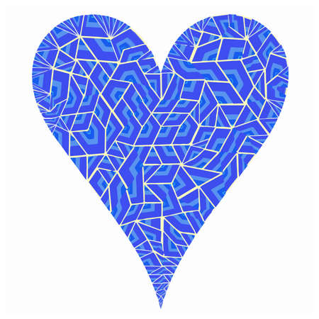 Heart patterns. Isolated stickers or icons about love.のイラスト素材