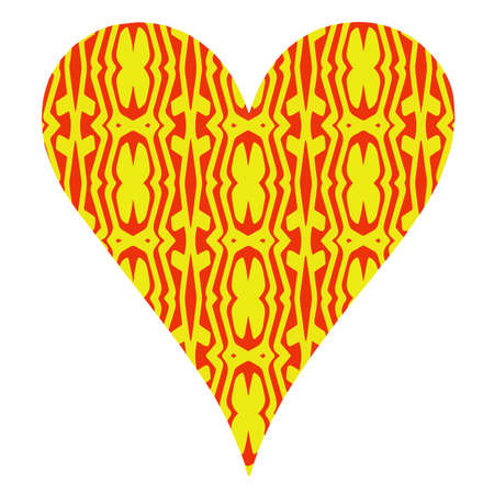 Heart patterns. Isolated stickers or icons about love.
