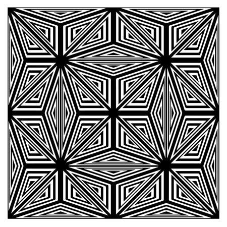 Design seamless monochrome geometric pattern. abstract background. Vector art.Perfect for site backdrop, wrapping paper, wallpaper, textile and surface design.のイラスト素材