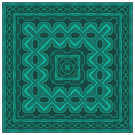 Seamless vector pattern. Background texture in geometric ornamental style.Repeat background.Color mandala.のイラスト素材