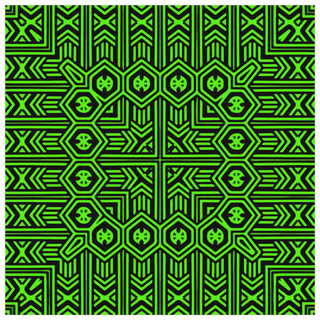 Seamless vector pattern. Background texture in geometric ornamental style.Repeat background.Color...