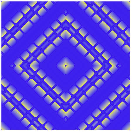 Seamless pattern with symmetric geometric ornament.