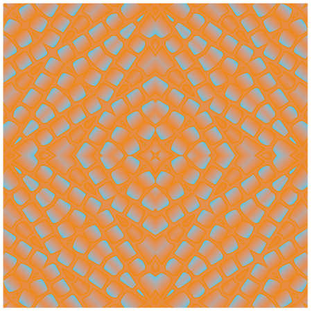 Seamless pattern with symmetric geometric ornament.