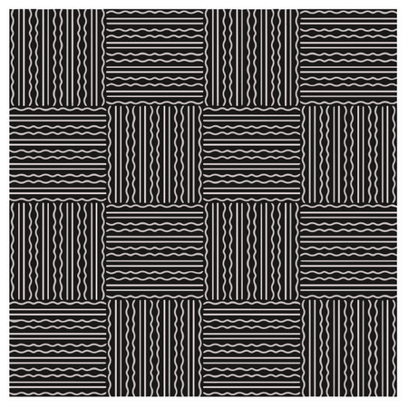 Design seamless monochrome geometric pattern. abstract background. Vector art.Perfect for site backdrop, wrapping paper, wallpaper, textile and surface design.のイラスト素材