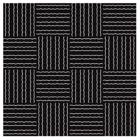 Design seamless monochrome geometric pattern. abstract background. Vector art.Perfect for site backdrop, wrapping paper, wallpaper, textile and surface design.のイラスト素材