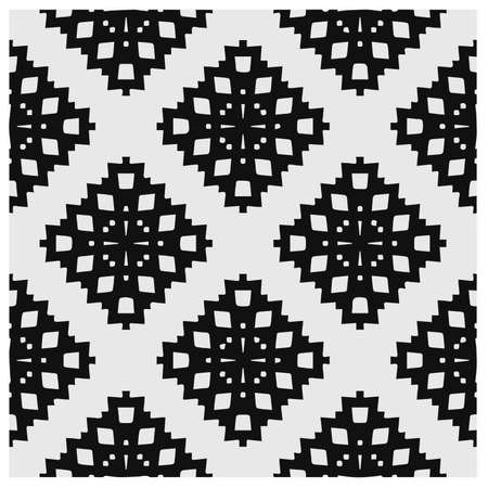 Design seamless monochrome geometric pattern. abstract background. Vector art.Perfect for site...