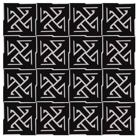 Design seamless monochrome geometric pattern. abstract background. Vector art.Perfect for site...