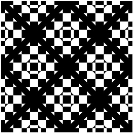 vector pattern in geometric ornamental style. Black and white pattern.