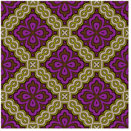 Abstract ethnic rug ornamental seamless pattern.Perfect for fashion, textile design, cute themed fabric, on wall paper, wrapping paper, fabrics and home decor.のイラスト素材