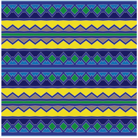 Abstract ethnic rug ornamental seamless pattern.Perfect for fashion, textile design, cute themed fabric, on wall paper, wrapping paper, fabrics and home decor.のイラスト素材