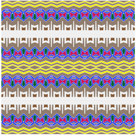 Abstract ethnic rug ornamental seamless pattern.Perfect for fashion, textile design, cute themed fabric, on wall paper, wrapping paper, fabrics and home decor.のイラスト素材