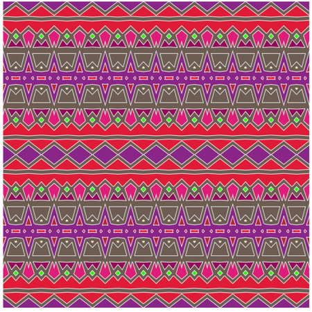 Abstract ethnic rug ornamental seamless pattern.Perfect for fashion, textile design, cute themed fabric, on wall paper, wrapping paper, fabrics and home decor.のイラスト素材