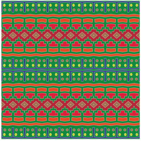 Abstract ethnic rug ornamental seamless pattern.Perfect for fashion, textile design, cute themed fabric, on wall paper, wrapping paper, fabrics and home decor.のイラスト素材
