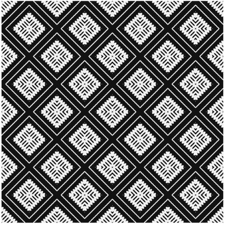 Vector pattern in geometric ornamental style. Black and white color.Seamless pattern.