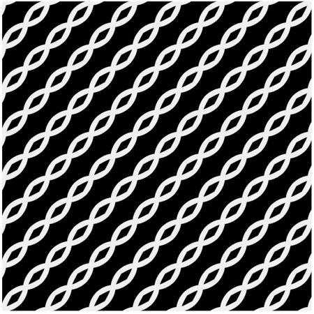 Vector pattern in geometric ornamental style. Black and white color.Seamless pattern.