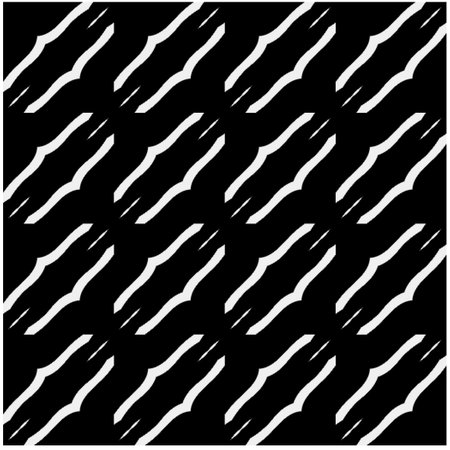 Vector pattern in geometric ornamental style. Black and white color.Seamless pattern.のイラスト素材