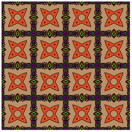 Abstract ethnic rug ornamental seamless pattern.Perfect for fashion, textile design, cute themed...