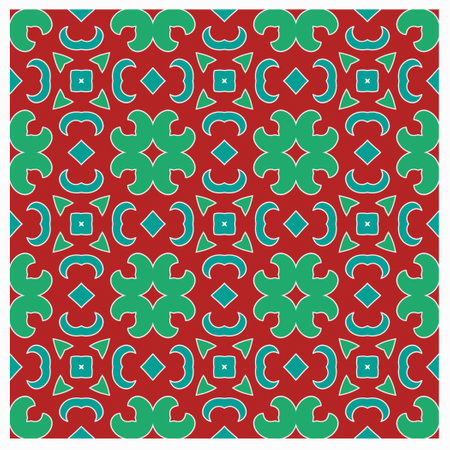 Abstract ethnic rug ornamental seamless pattern.Perfect for fashion, textile design, cute themed fabric, on wall paper, wrapping paper, fabrics and home decor.のイラスト素材