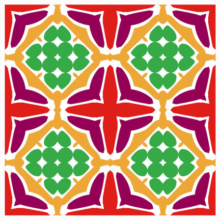 Abstract ethnic rug ornamental seamless pattern.Perfect for fashion, textile design, cute themed fabric, on wall paper, wrapping paper, fabrics and home decor.のイラスト素材