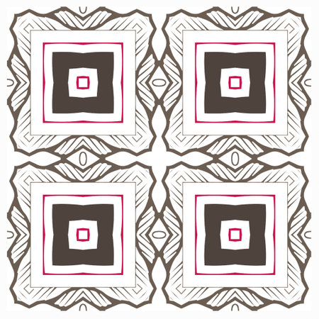 Abstract ethnic rug ornamental seamless pattern.Perfect for fashion, textile design, cute themed fabric, on wall paper, wrapping paper, fabrics and home decor.のイラスト素材