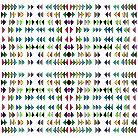 Vector geometric ornament in ethnic style. Seamless pattern with abstract shapes, repeat tiles. Vintage retro texture.Repeating pattern for decor, fabric,textile and fabric.のイラスト素材