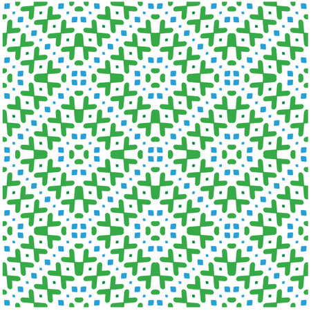 Vector geometric ornament in ethnic style. Seamless pattern with abstract shapes, repeat tiles....