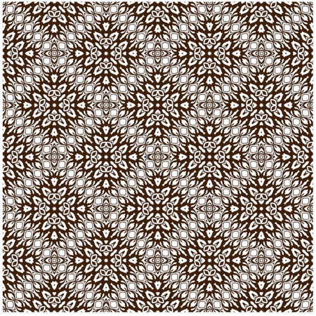 Vector geometric ornament in ethnic style. Seamless pattern with abstract shapes, repeat tiles. Vintage retro texture.Repeating pattern for decor, fabric,textile and fabric.のイラスト素材