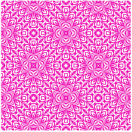 Vector geometric ornament in ethnic style. Seamless pattern with abstract shapes, repeat tiles. Vintage retro texture.Repeating pattern for decor, fabric,textile and fabric.のイラスト素材