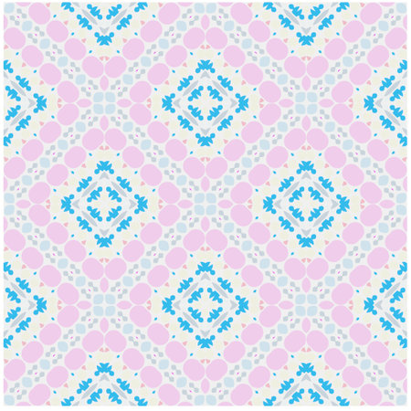 Vector geometric ornament in ethnic style. Seamless pattern with abstract shapes, repeat tiles....