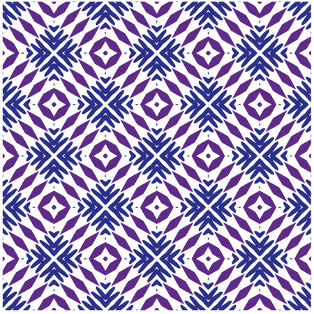 Vector geometric ornament in ethnic style. Seamless pattern with abstract shapes, repeat tiles. Vintage retro texture.Repeating pattern for decor, fabric,textile and fabric.のイラスト素材